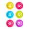 12 Packs: 6 ct. (72 total) 1.375" Fun Round Buttons by Loops & Threads®